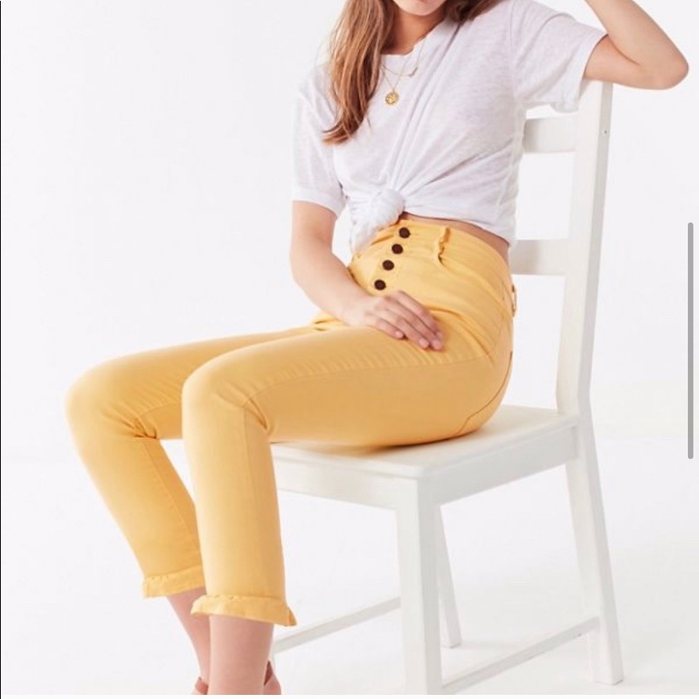 REVOLVE Capulet high waisted ruffle jeans